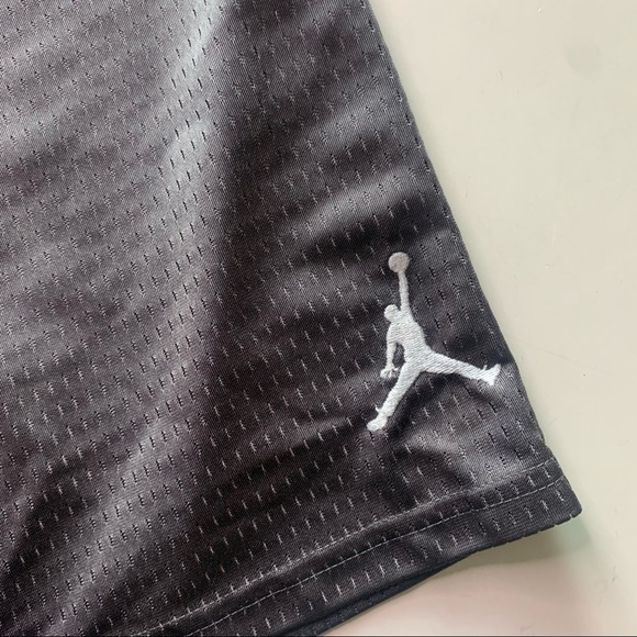 Air Jordan mash gray athletic basketball shorts boys large - Picture 3 of 4